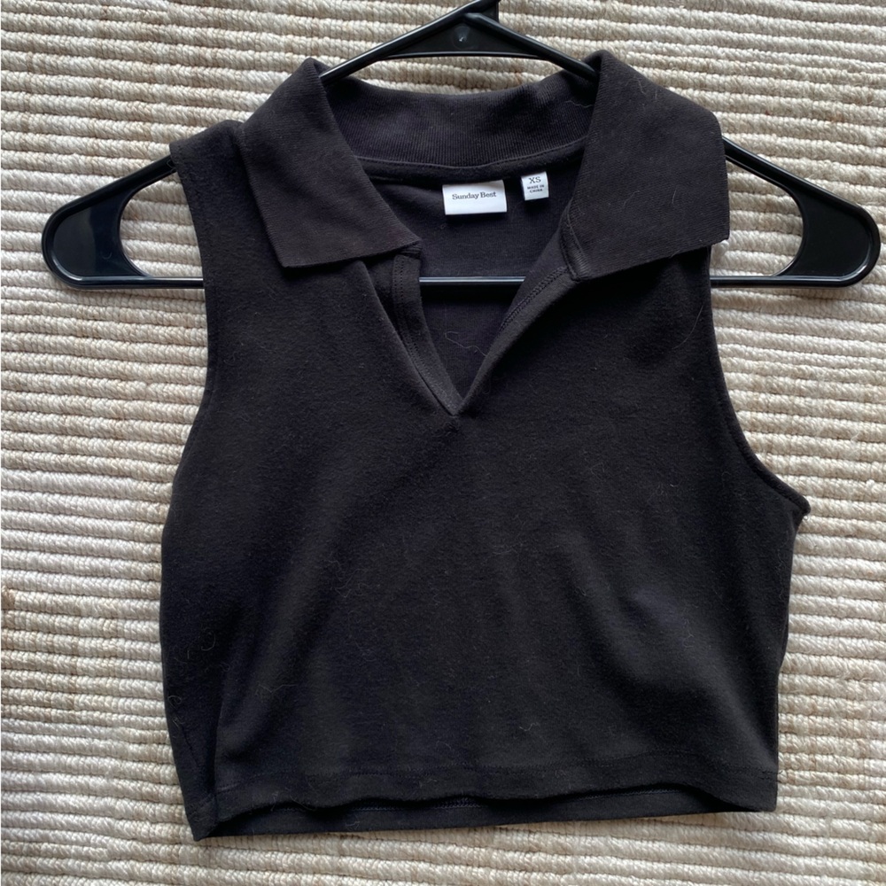 Sunday Best Black Sleeveless Top